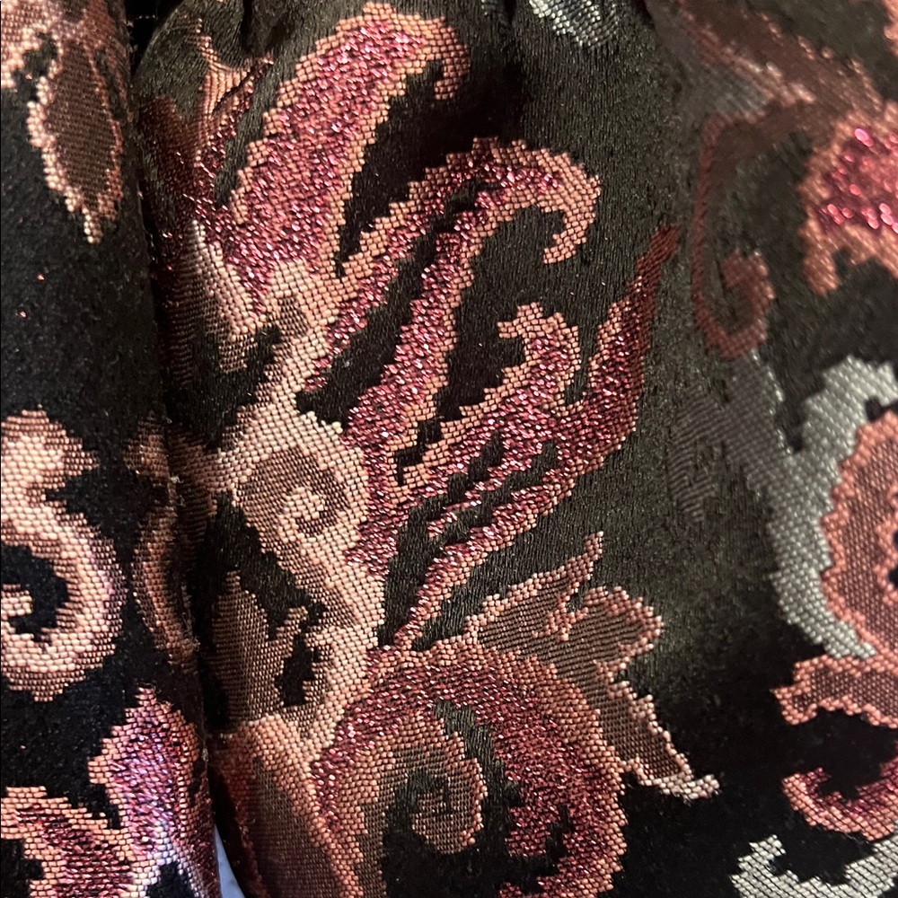 Kate Spade Black and Pink Brocade Jacket - Picture 4 of 10